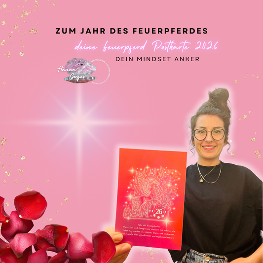 Feuerpferd Postkarte 2026